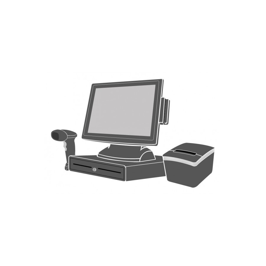 Pack caisse tactile 15 pouces tous commerces – Solution encaissement complète