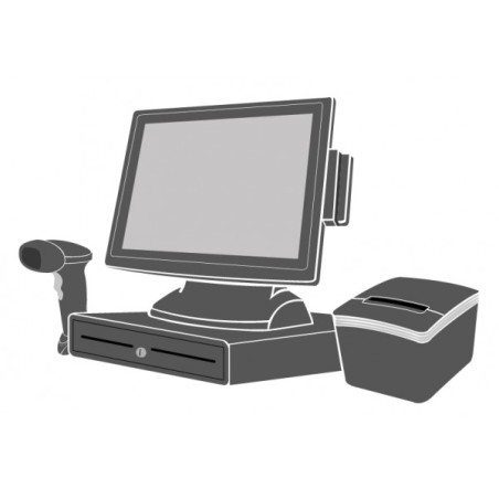 Pack caisse tactile 15 pouces Prêt-à-porter  – Solution boutique mode