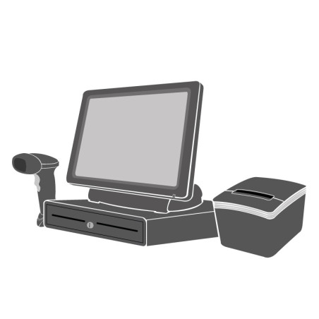 Pack Caisse Tactile SEYPOS 455 15 pouces – Solution encaissement complète